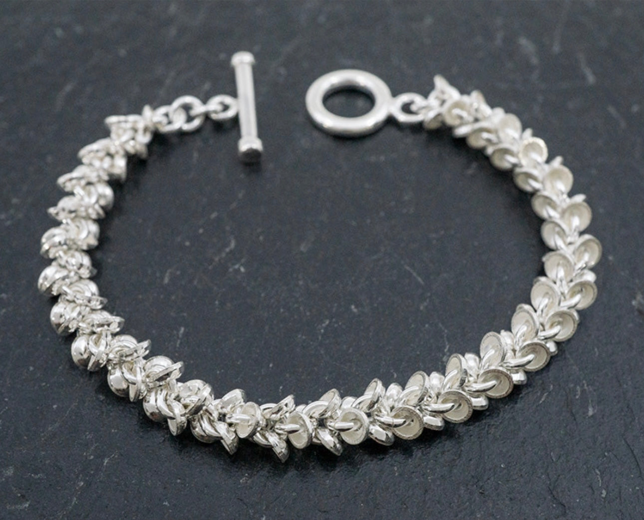 Cymbals Sterling Silver Bracelet