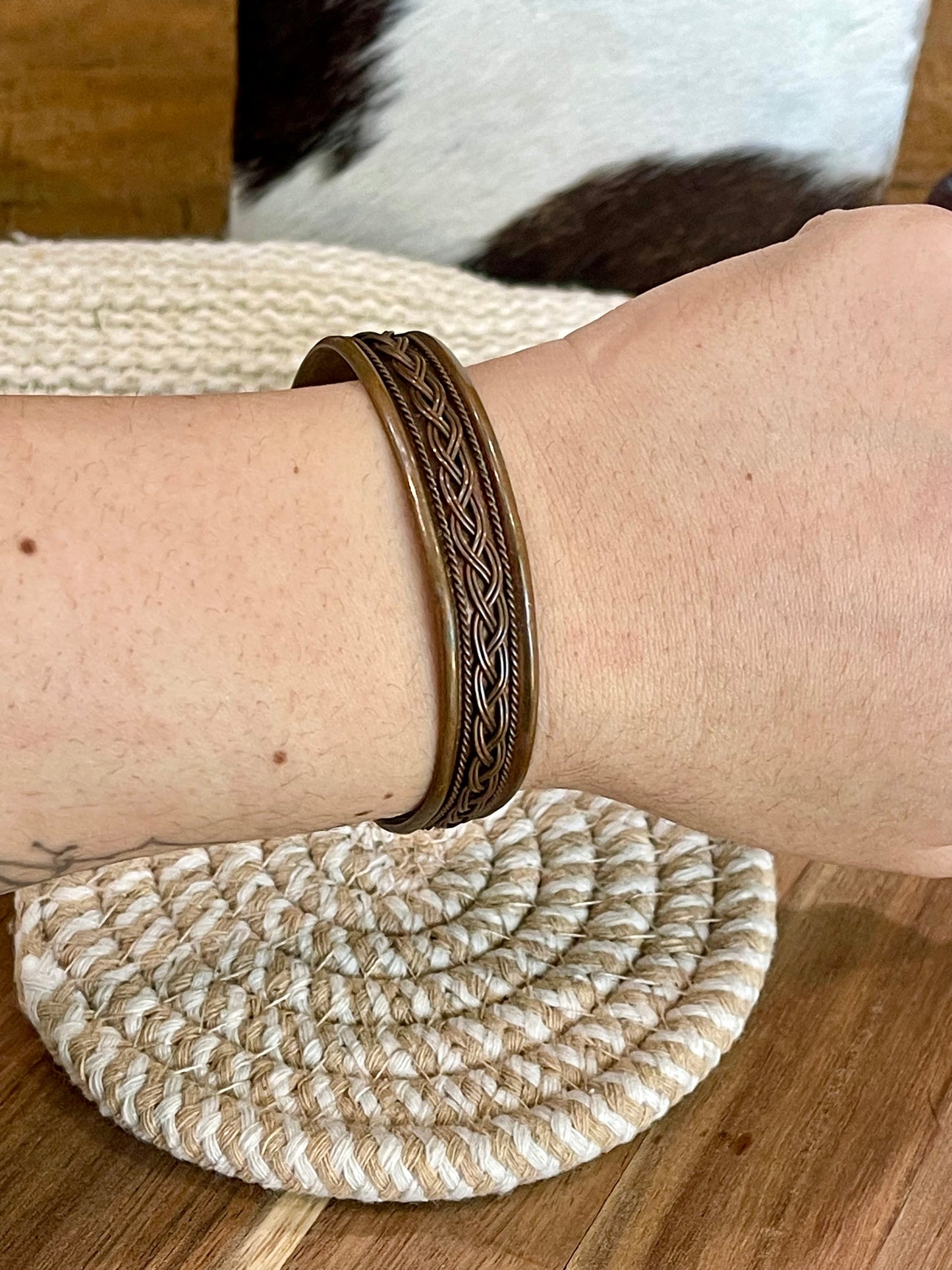 Vintage Handmade Copper Cuff