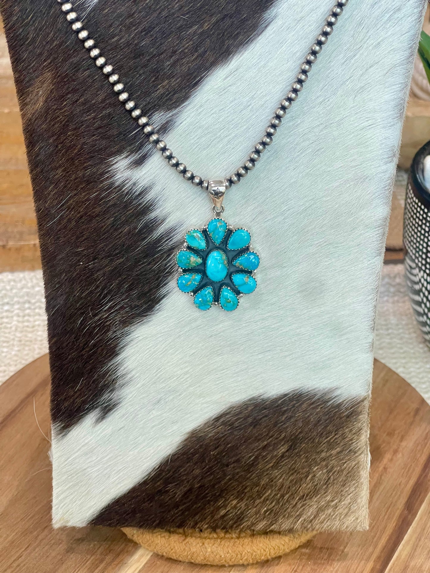 Handcrafted Sterling Silver & South Hill Sonoran Cluster Pendant