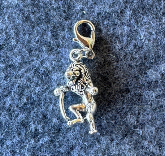 Handcrafted Sterling Silver Leo/ Lion Charm