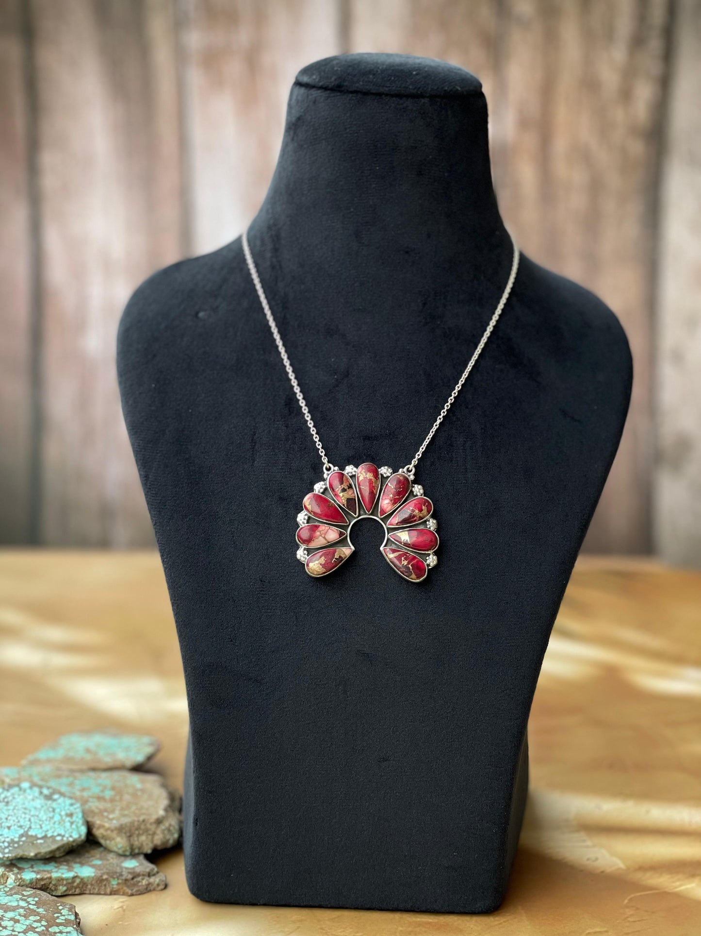 Beautiful Handmade Sterling Silver Dahlia Rose Naja Necklace