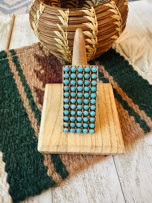 Handcrafted Sterling Silver & Turquoise Snake Eye Ring