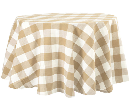 Round Tablecloth - Buffalo Plaid Table cloths
