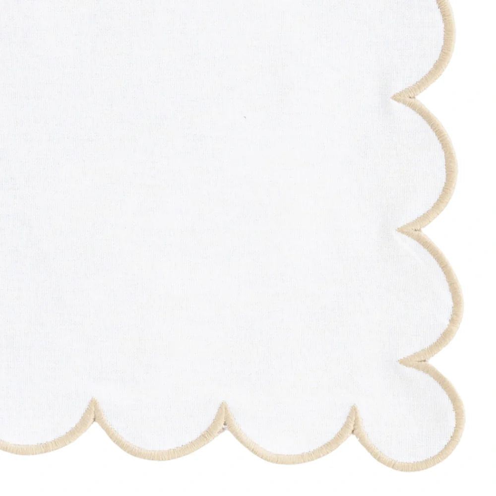 Linen Cloth Napkins - Scalloped