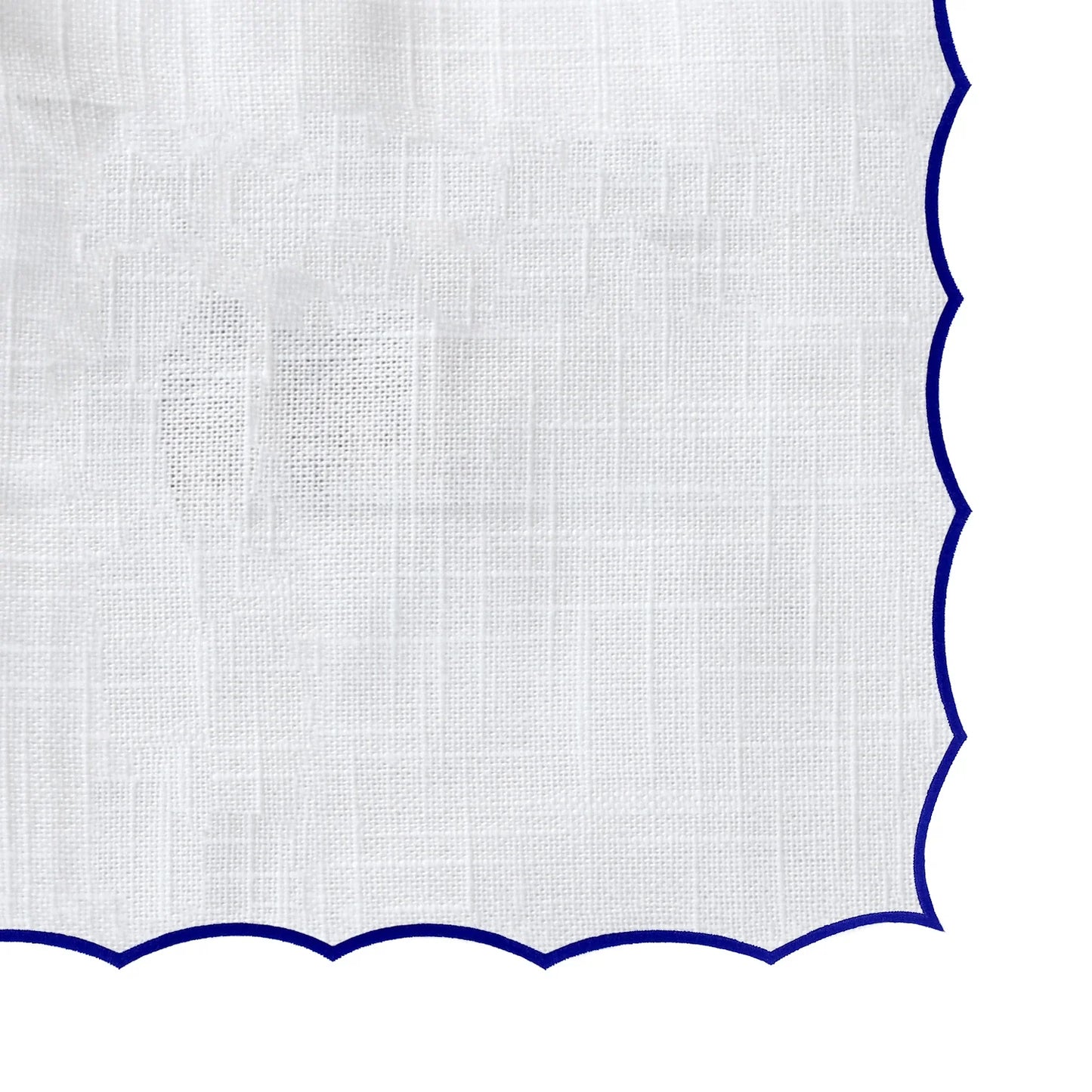 Royal blue tablecloth - Scalloped