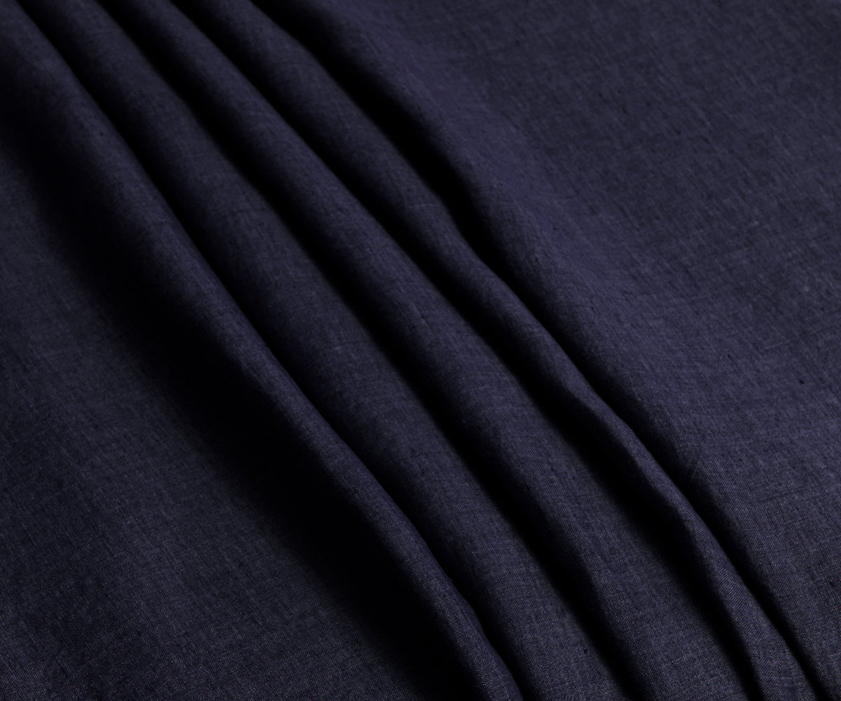 Dark Blue Linen Tablecloth