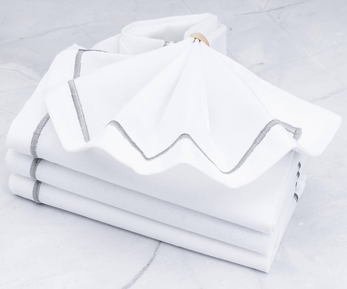 Dinner Napkins - White Cotton Napkins