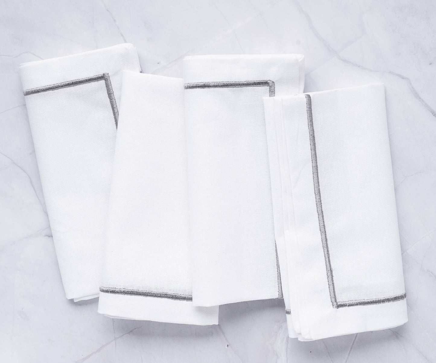 Dinner Napkins - White Cotton Napkins