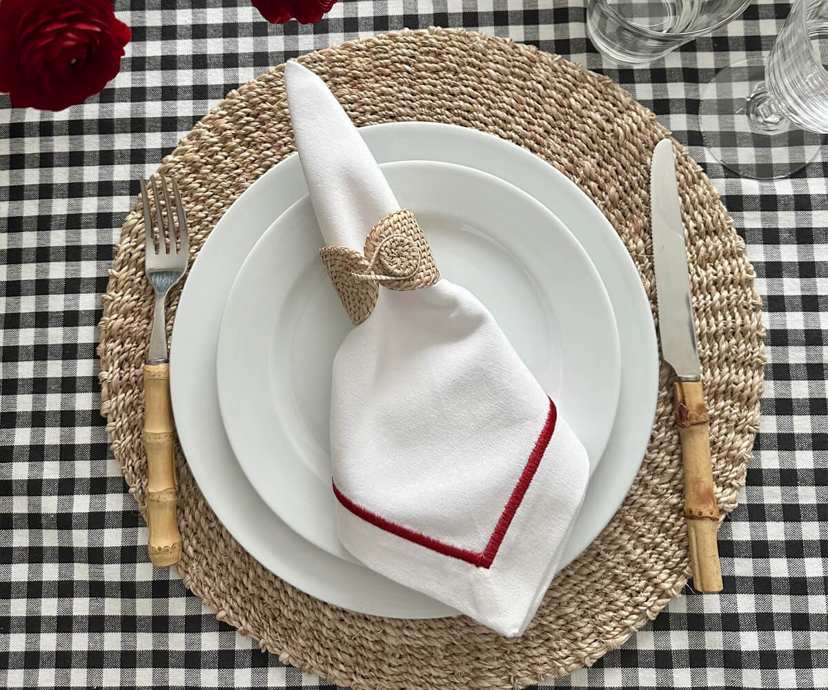 Dinner Napkins - White Cotton Napkins