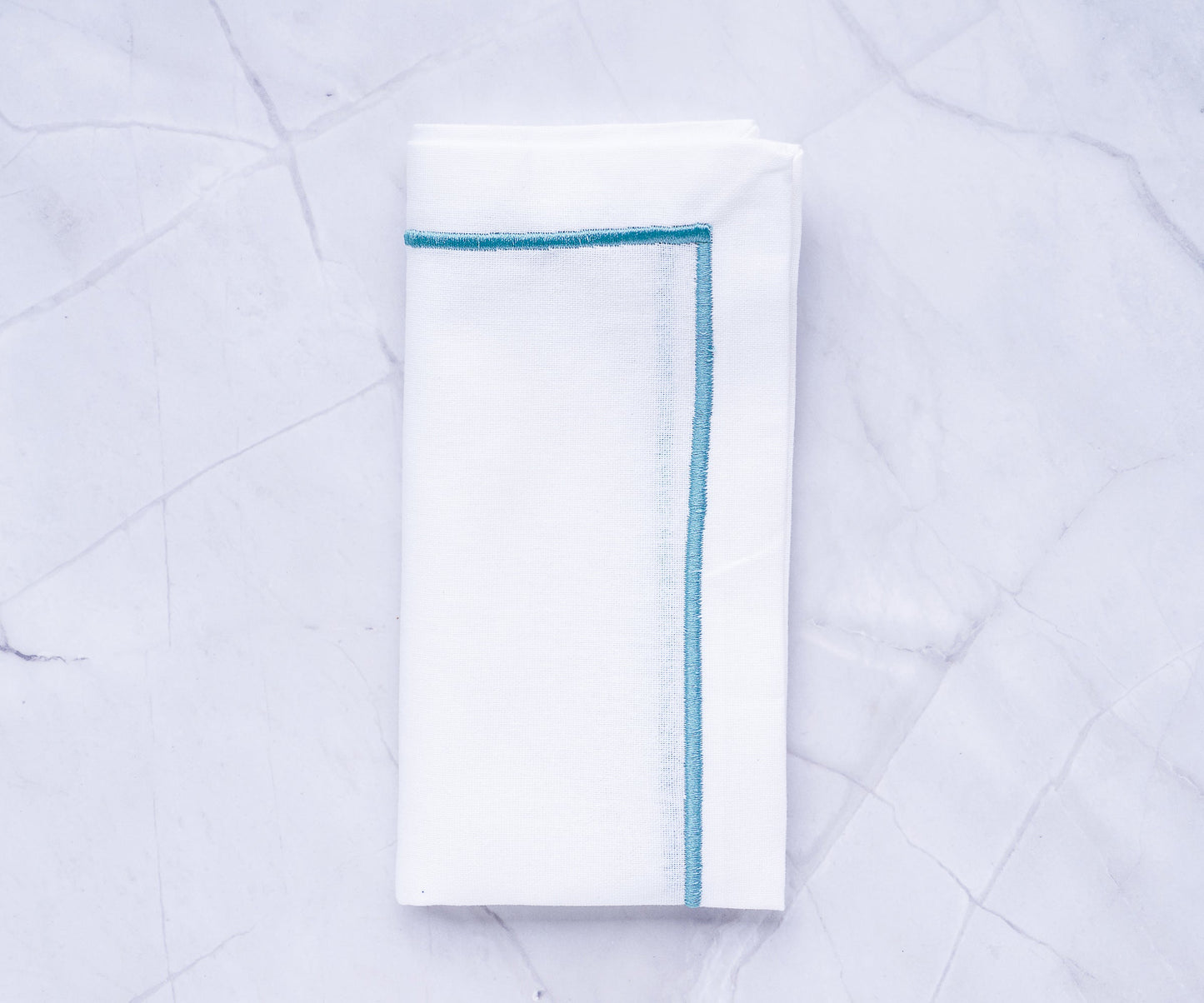 Light Blue Napkins - Embroidery Napkins