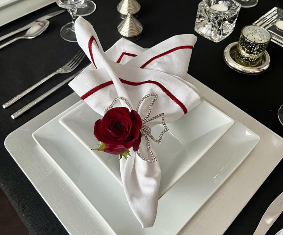 Dinner Napkins - White Cotton Napkins