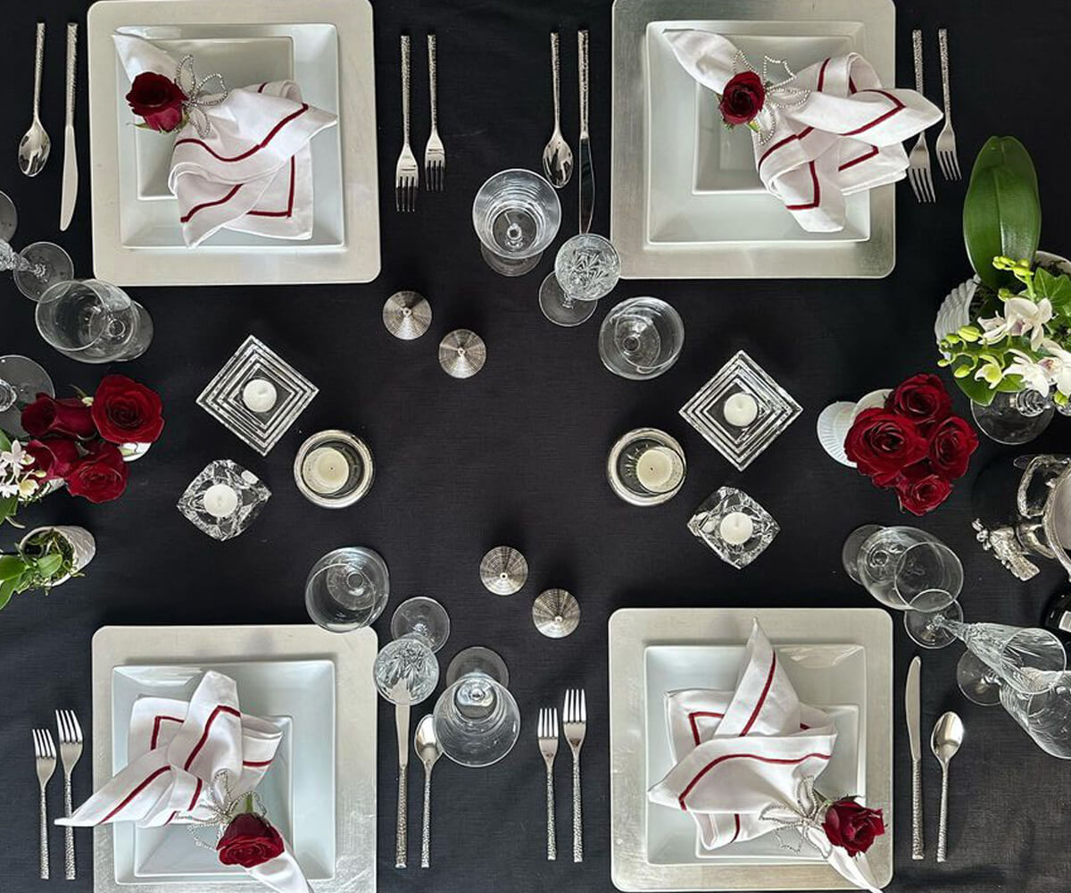Dinner Napkins - White Cotton Napkins