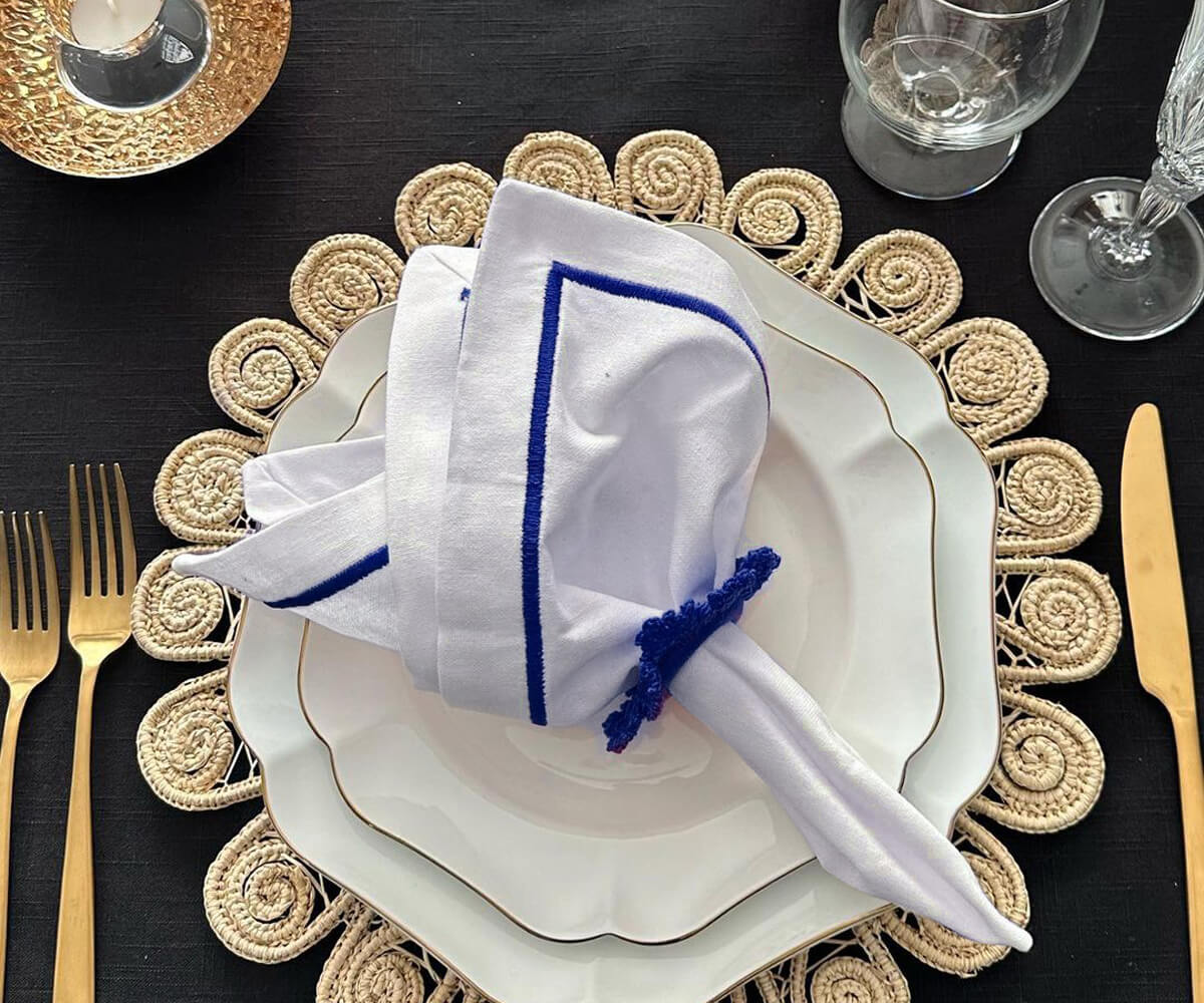 Dinner Napkins - White Cotton Napkins