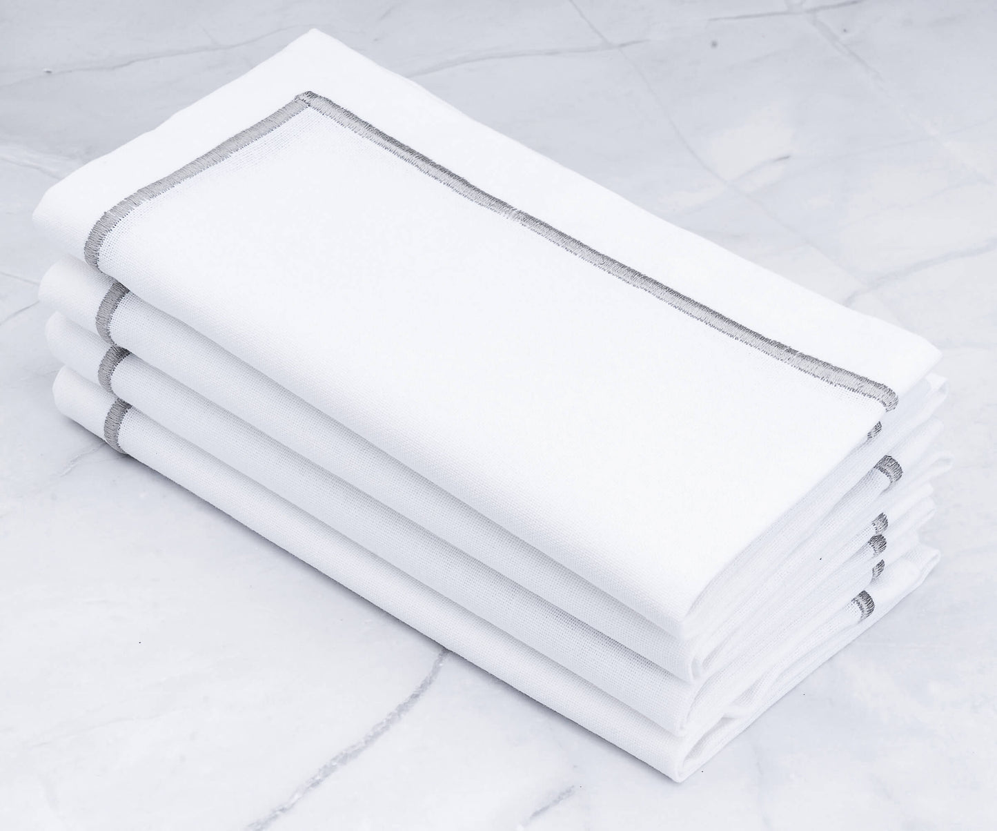 Dinner Napkins - White Cotton Napkins