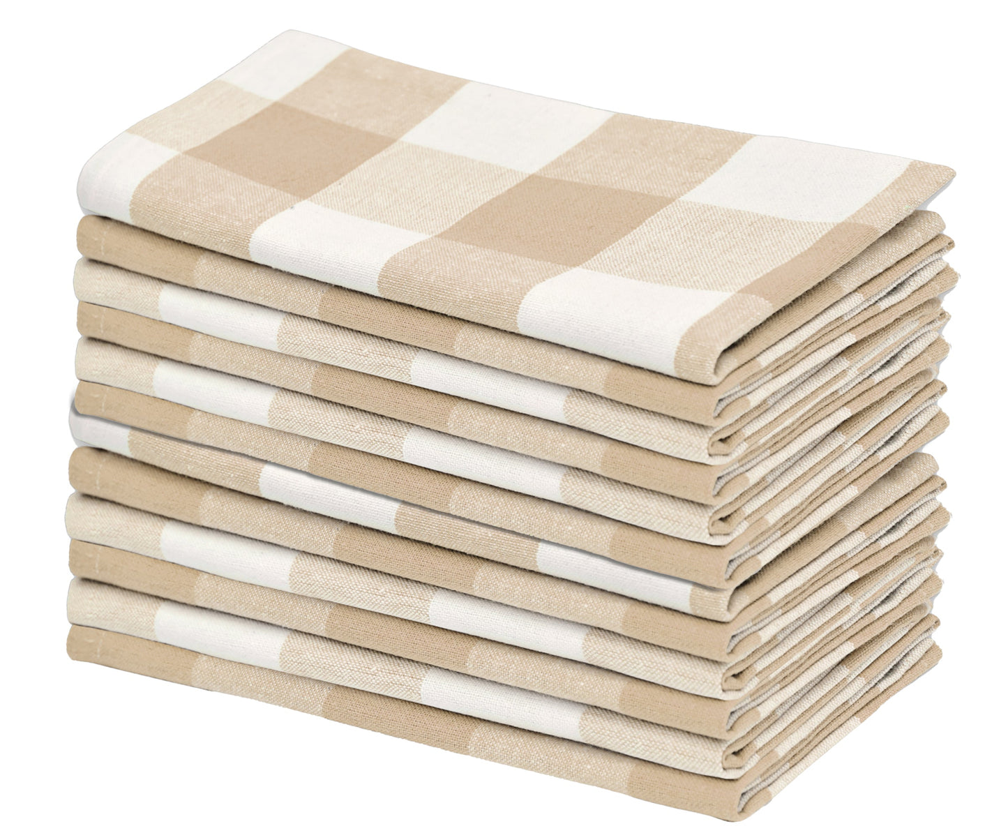 Cotton Napkins - Plaid Cloth Napkins