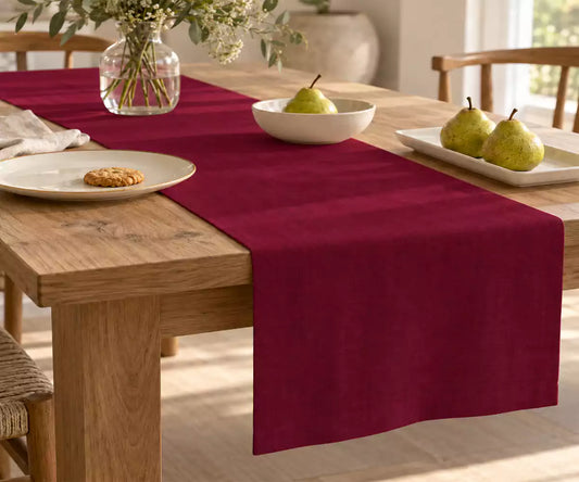 Burgundy Table Runner