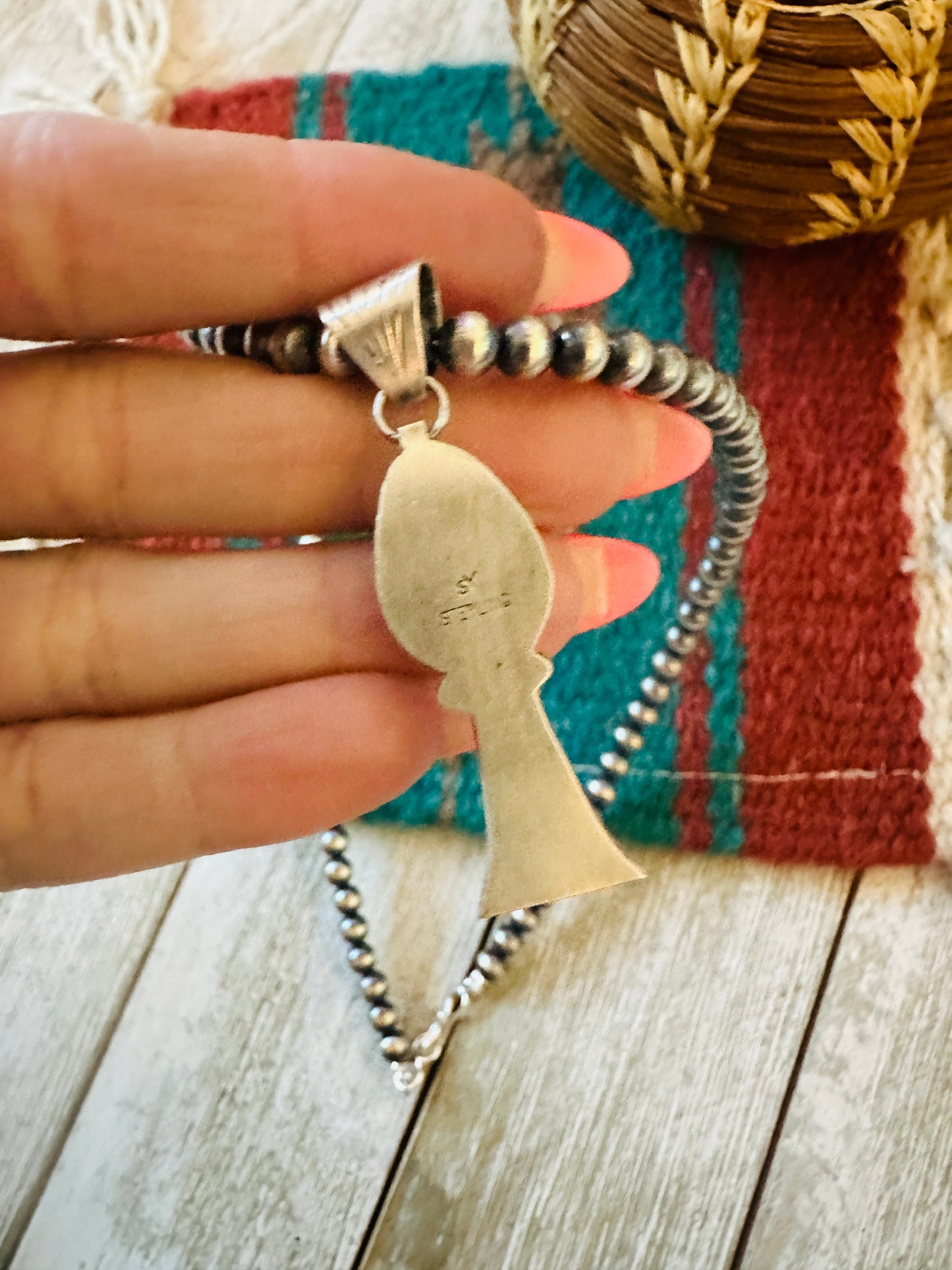 Handcrafted Sterling Silver & Sonoran Gold Turquoise Blossom Necklace