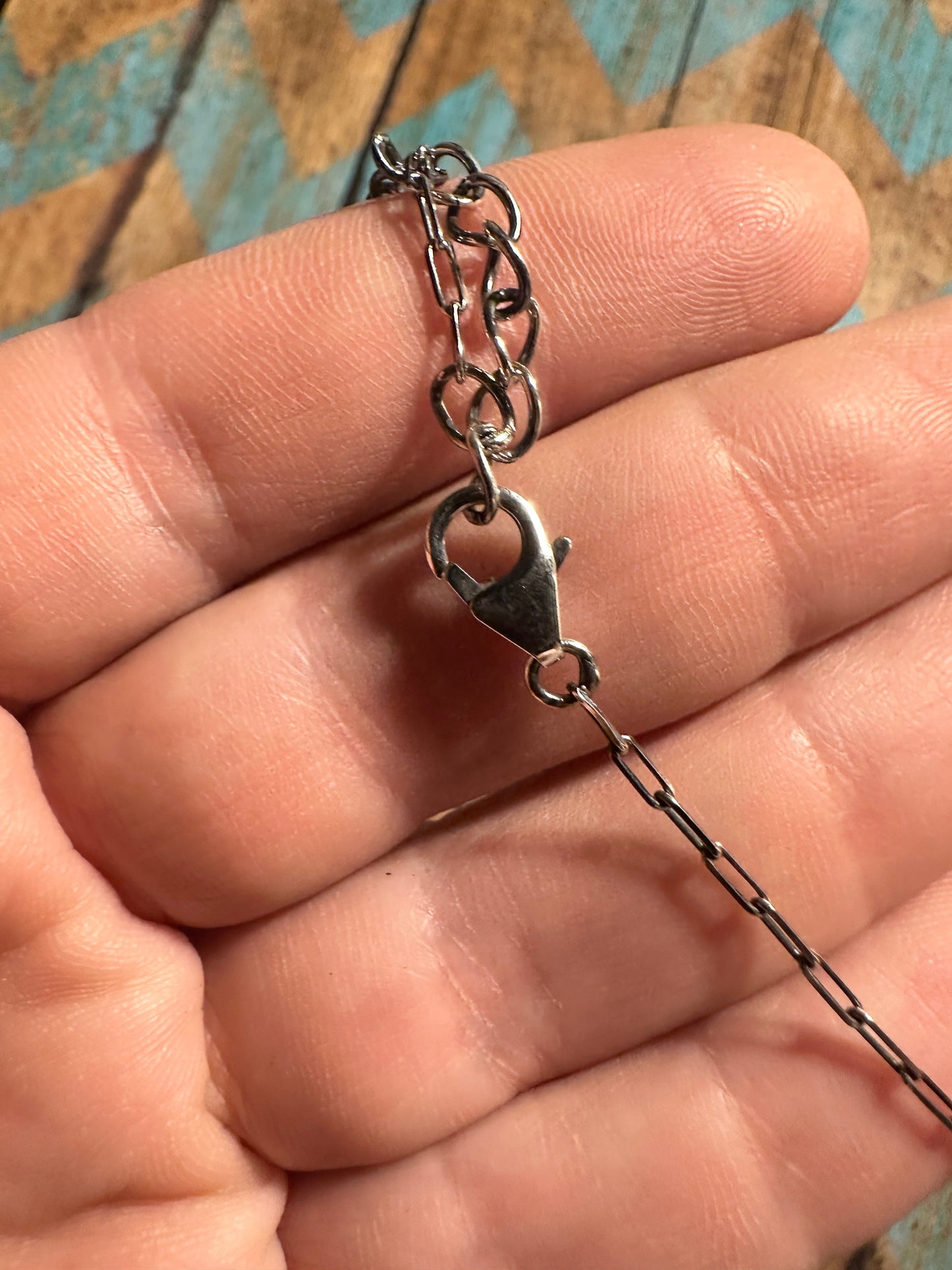 Beautiful Handmade Sterling Silver & Sonoran Mountain Turquoise Handcrafted Pearl Style Beaded Necklace