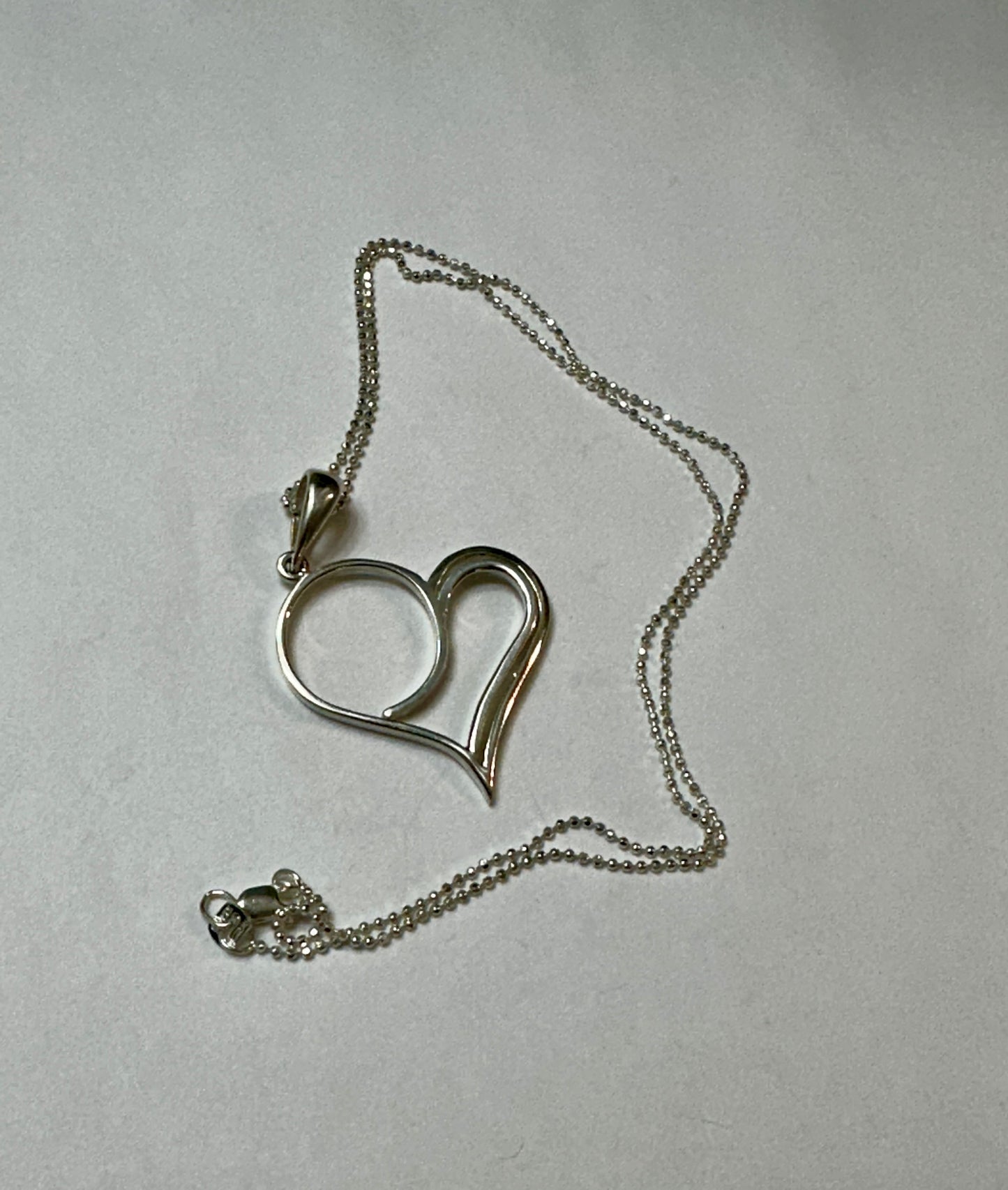 Heart Sterling Silver Pendant Necklace