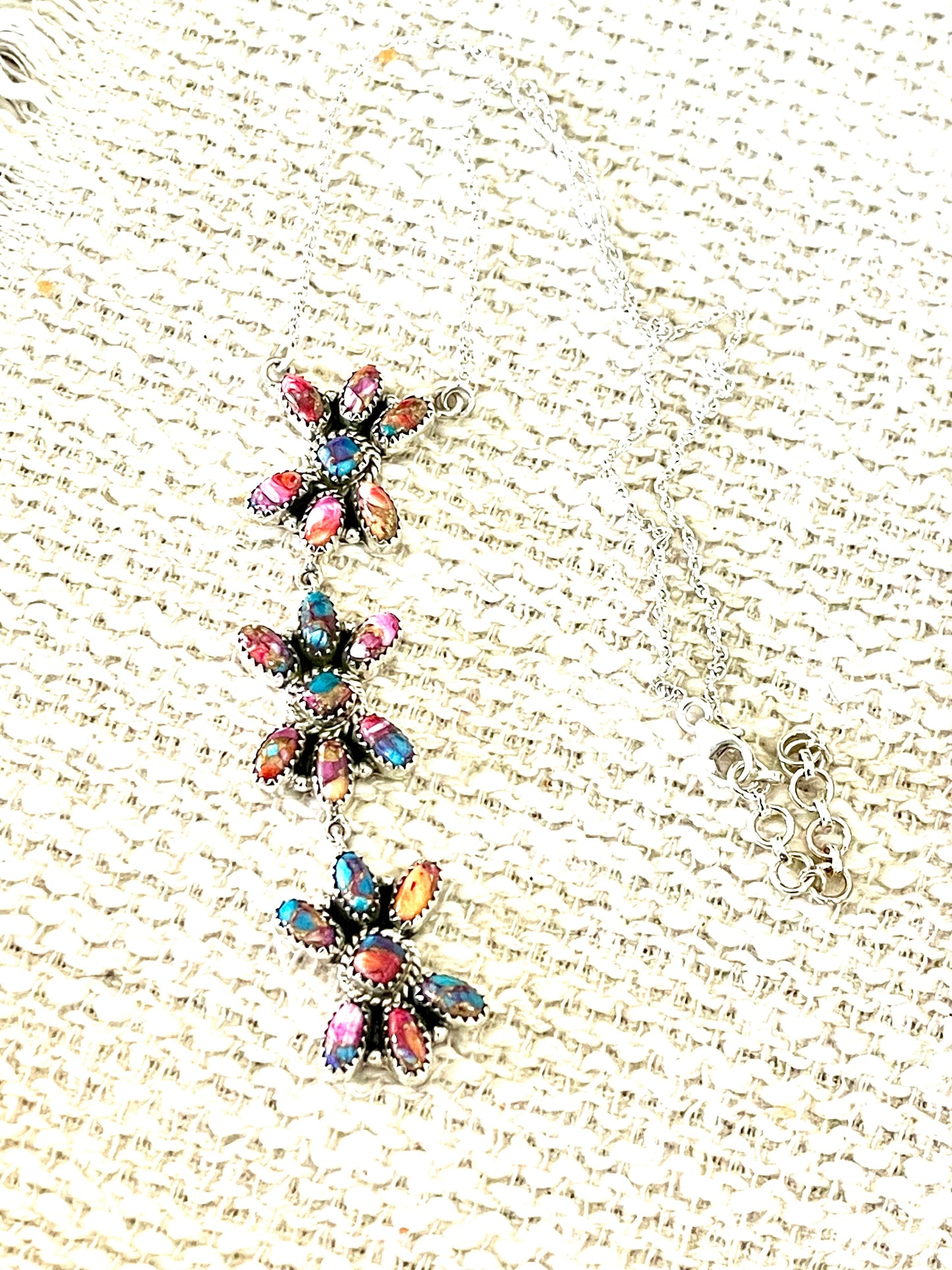 Handcrafted Sterling Silver & Pink Dream Mojave Necklace