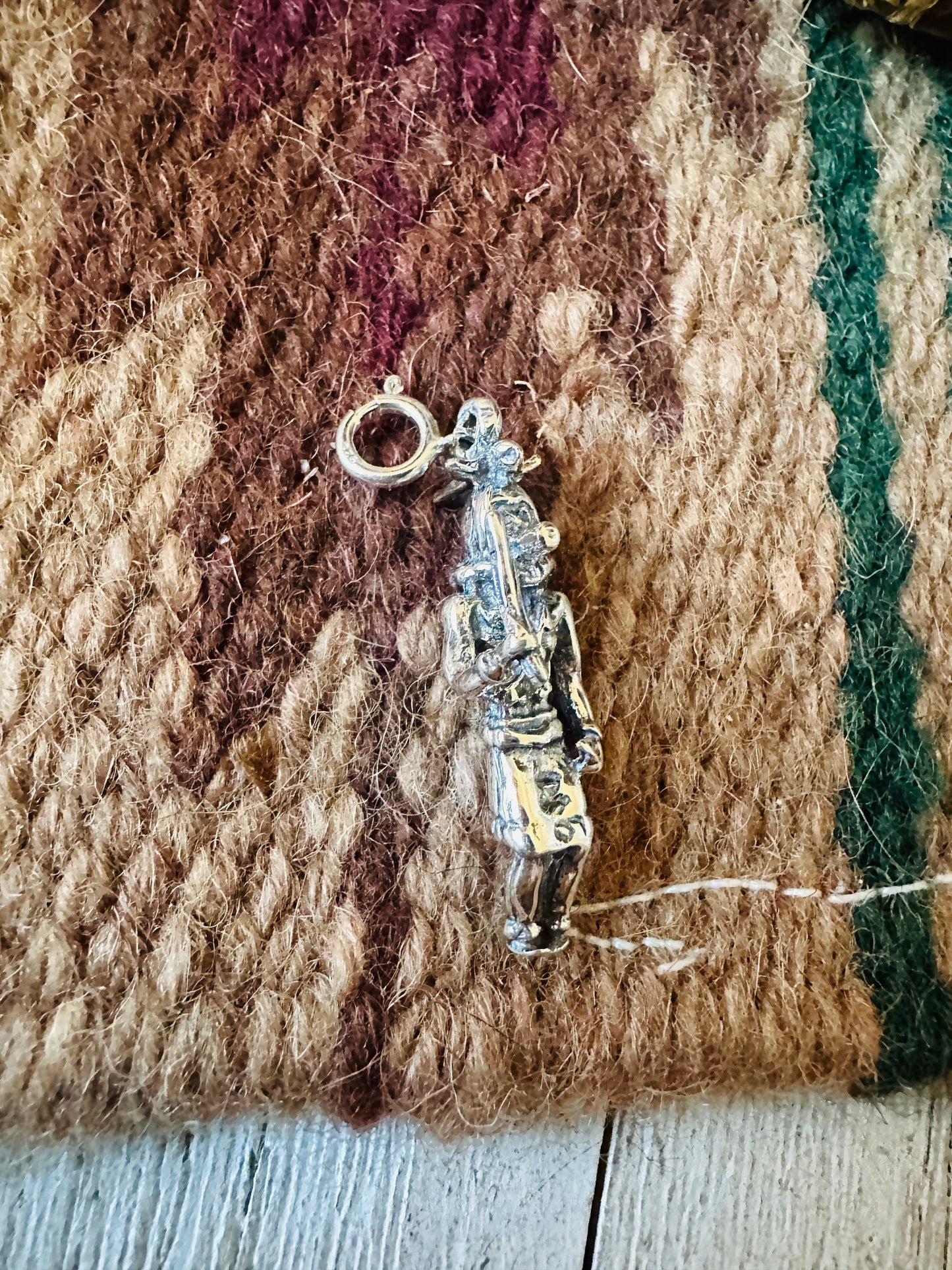 Handcrafted Sterling Silver Mini Kokopelli Charm