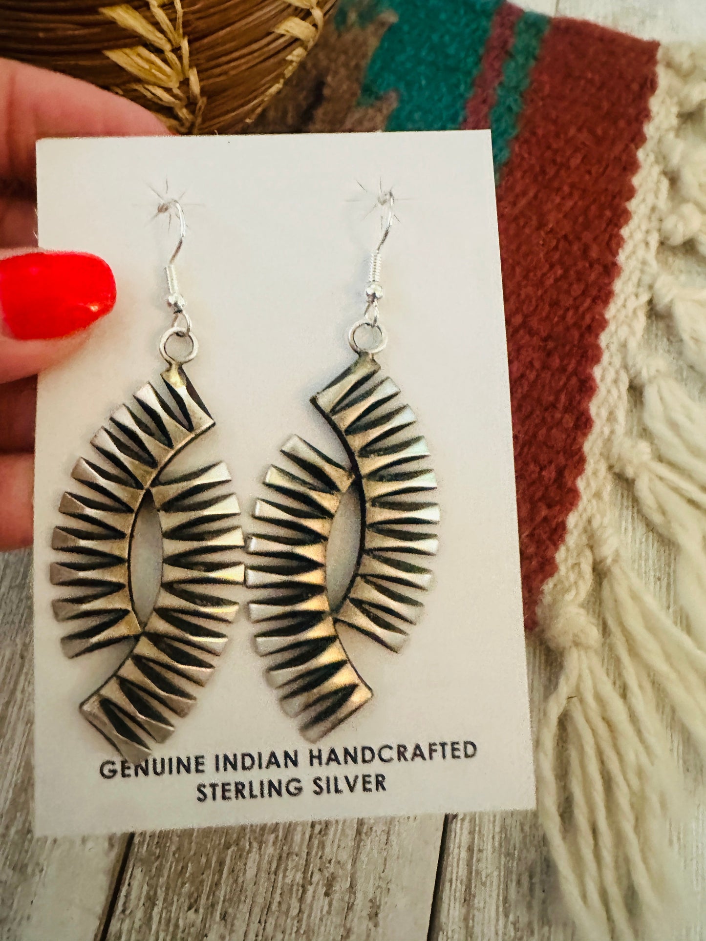 Handcrafted Beth Dutton Sterling Silver Dangle Earrings