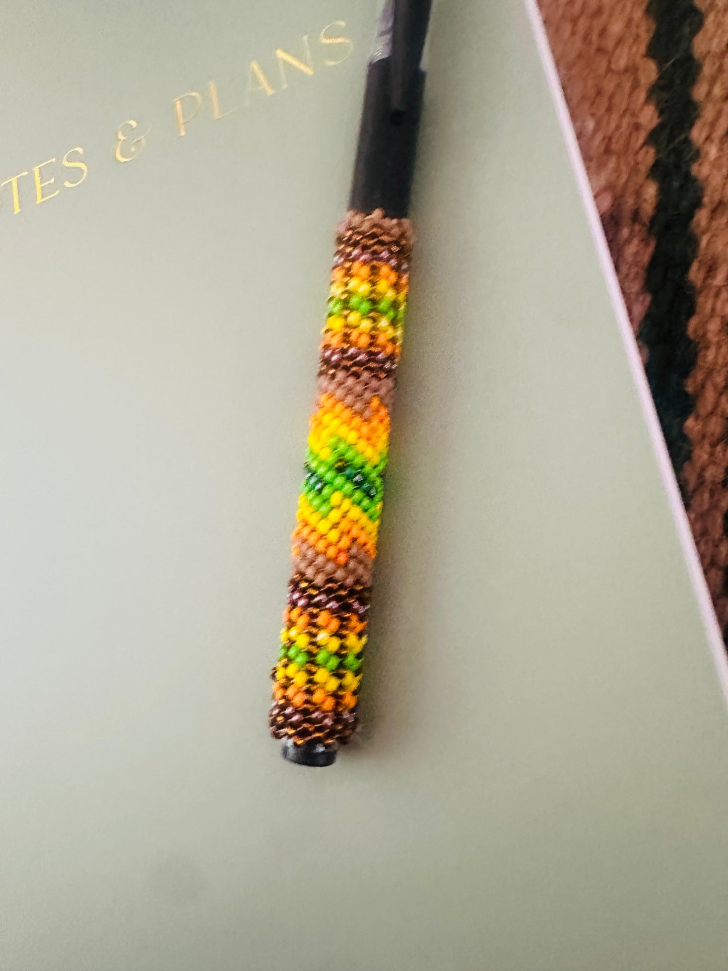 Handcrafted  Muticolor Beaded Pen