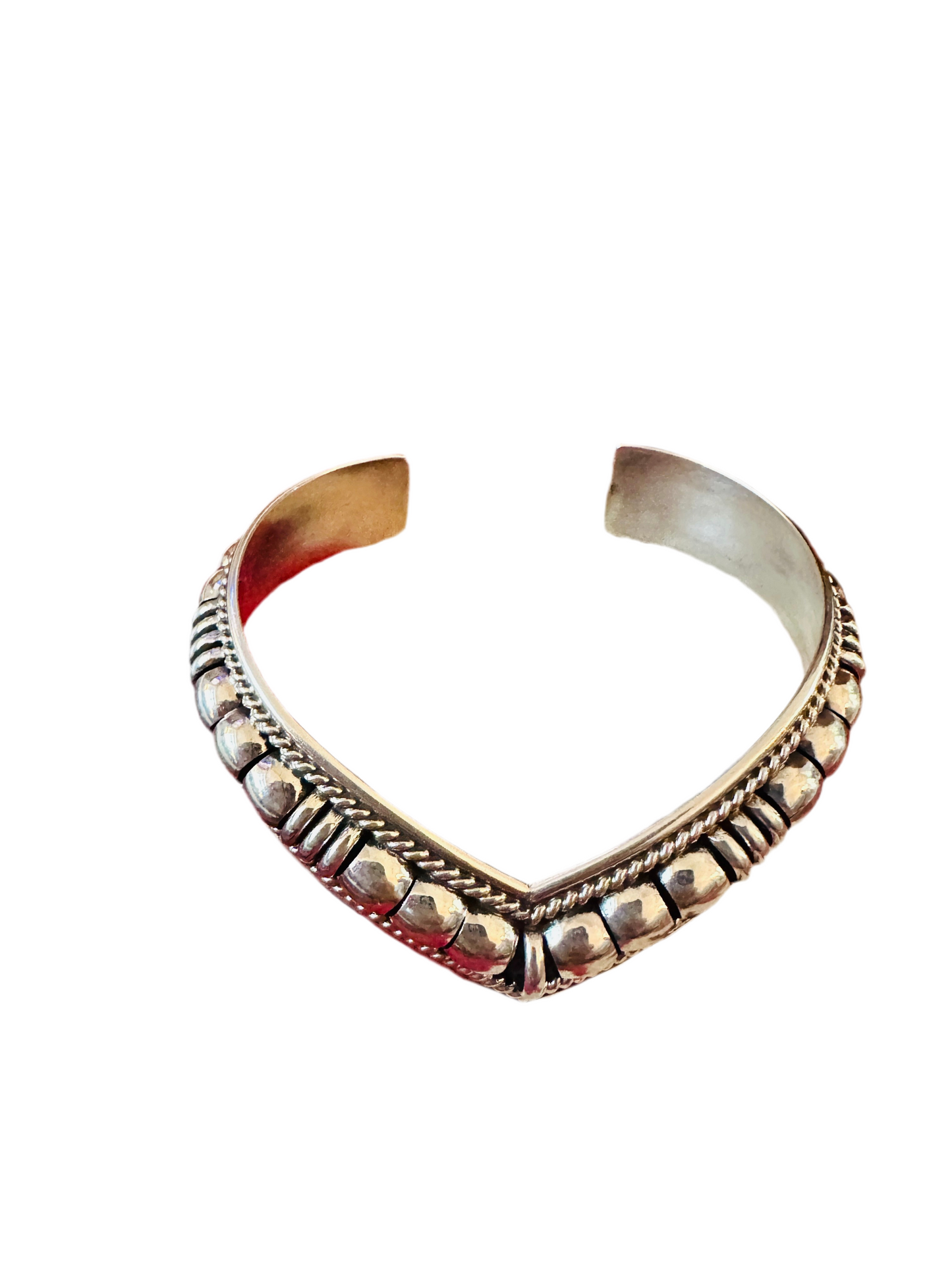 Handcrafted Rolled Sterling Silver Cuff Bracelet