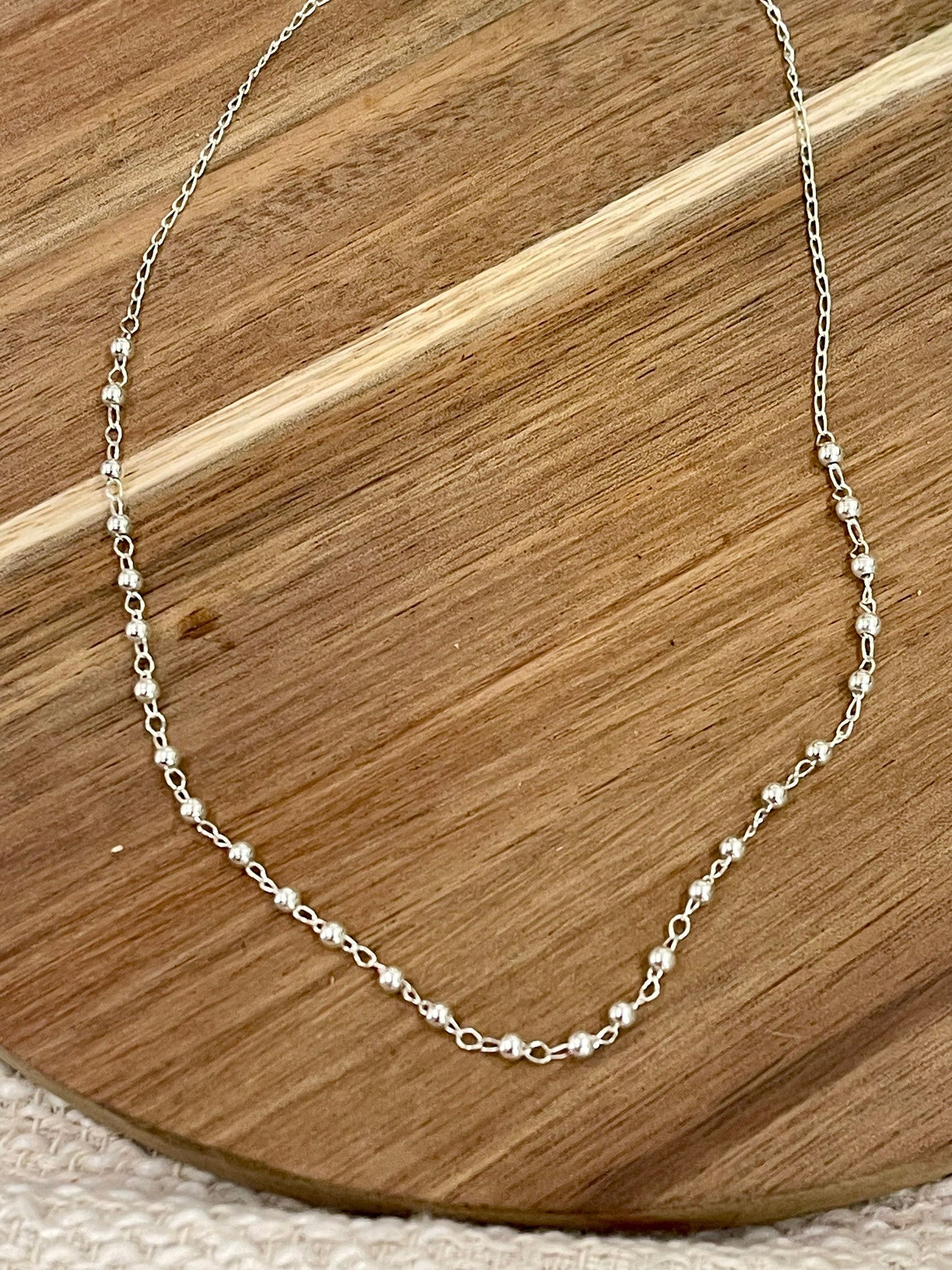 Handmade In Mexico Sterling Silver Chain Necklace