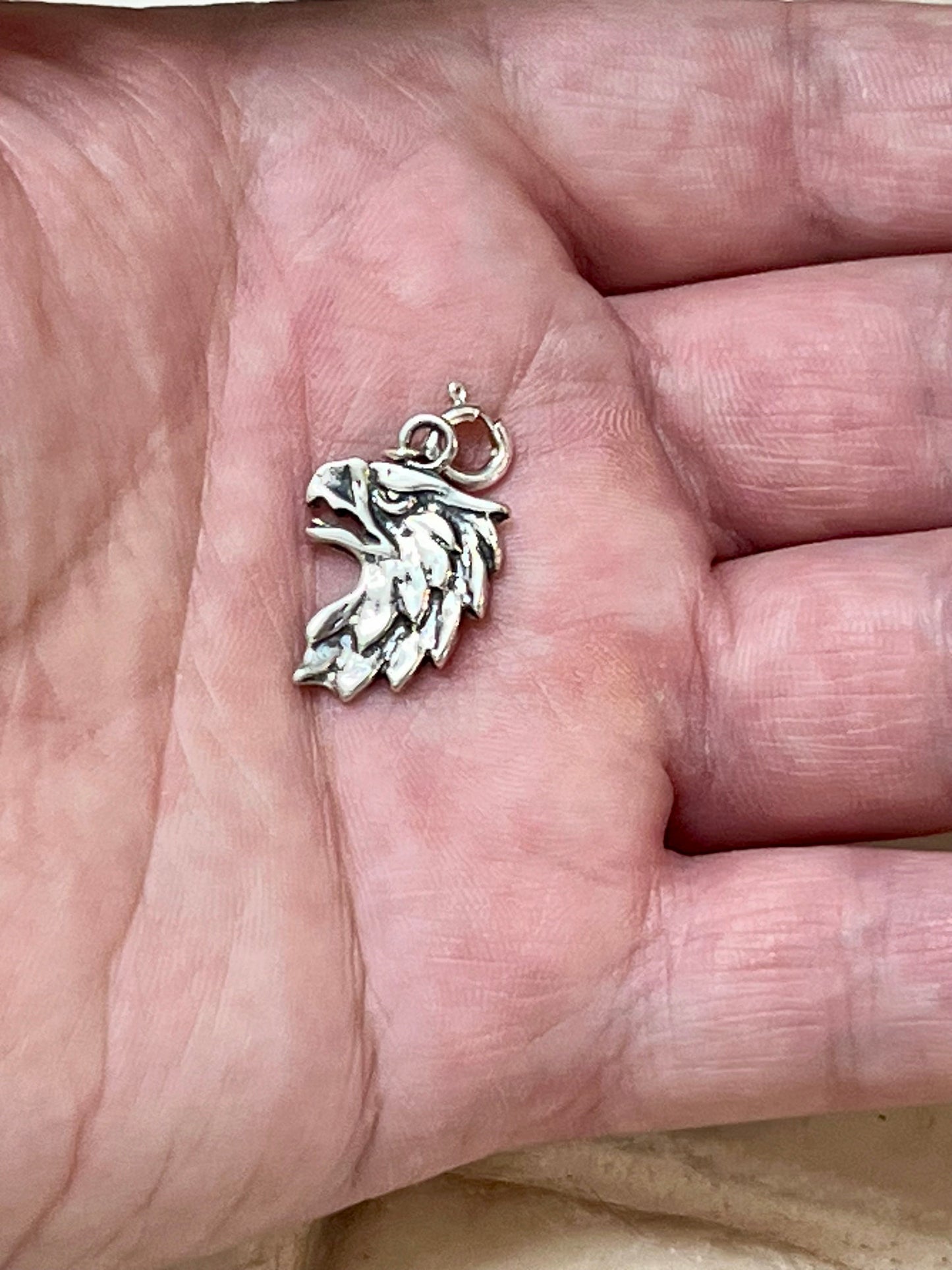 Handcrafted Sterling Silver Eagle Charm