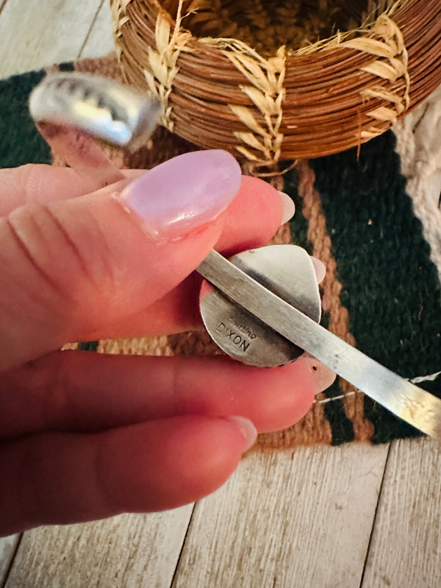 Handcrafted Sterling Silver & Red Spiny Cuff Bracelet