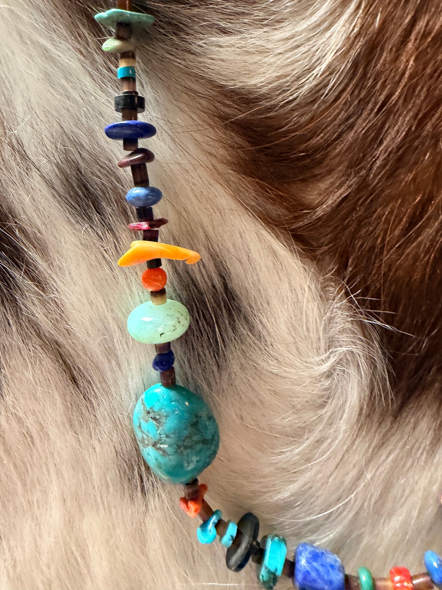 Handcrafted Multi Stone 18” Beaded Necklace