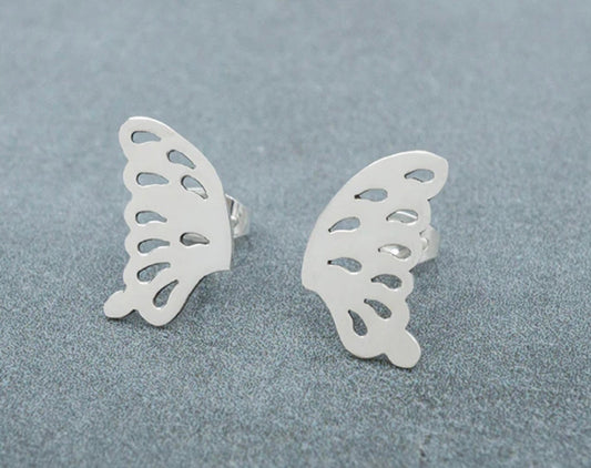 CHICA BUTTERFLY WING EARRING ON POST