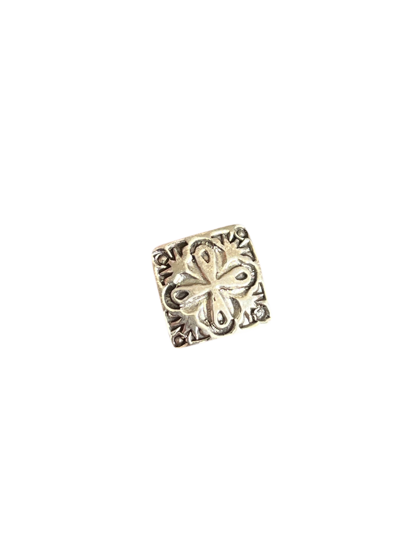 Sterling Silver Mini Concho Slide, Stand Tall
