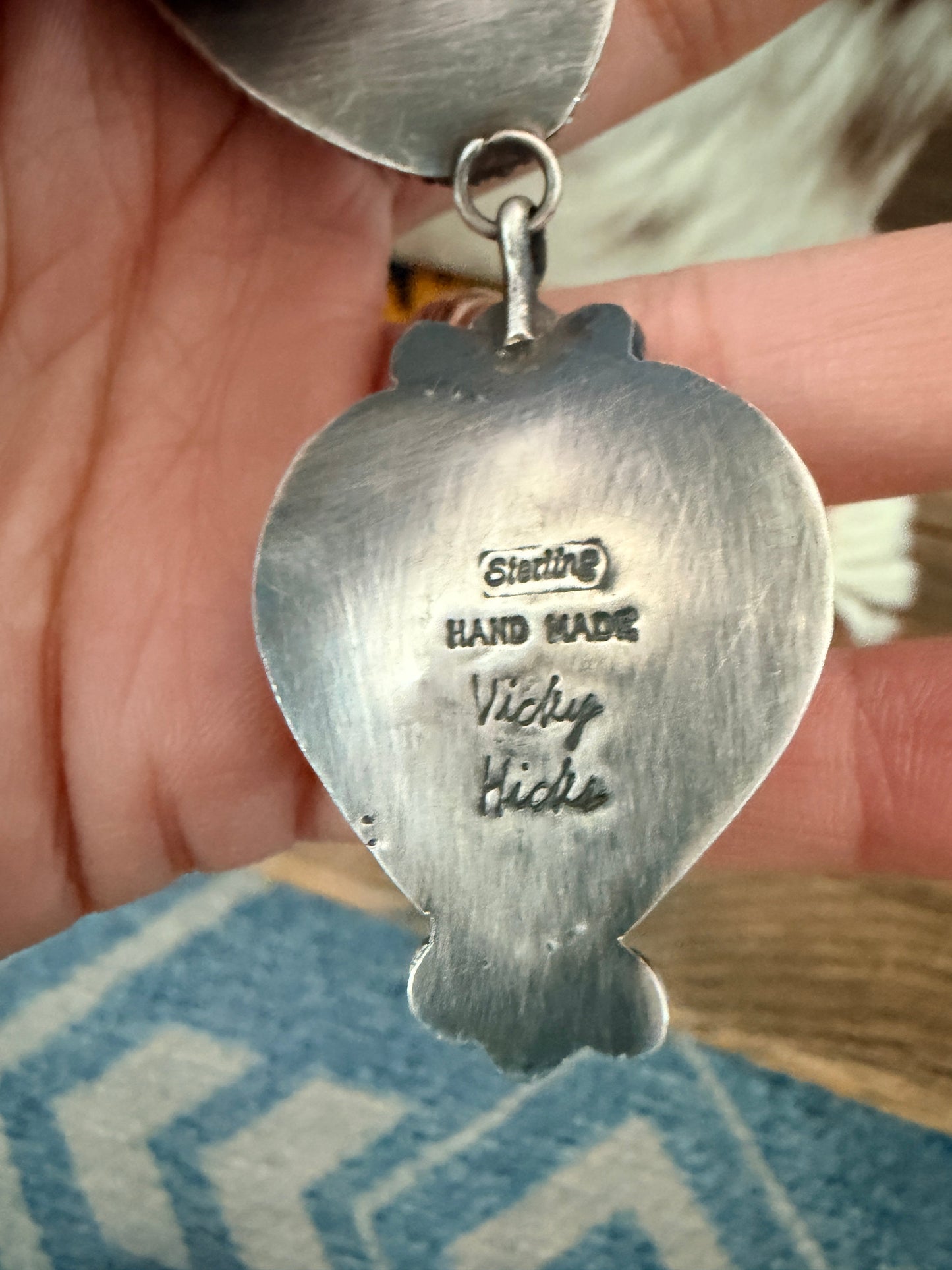 Handcrafted Multi Stone Heart & Sterling Silver Lariat Necklace by Vicky Hicks