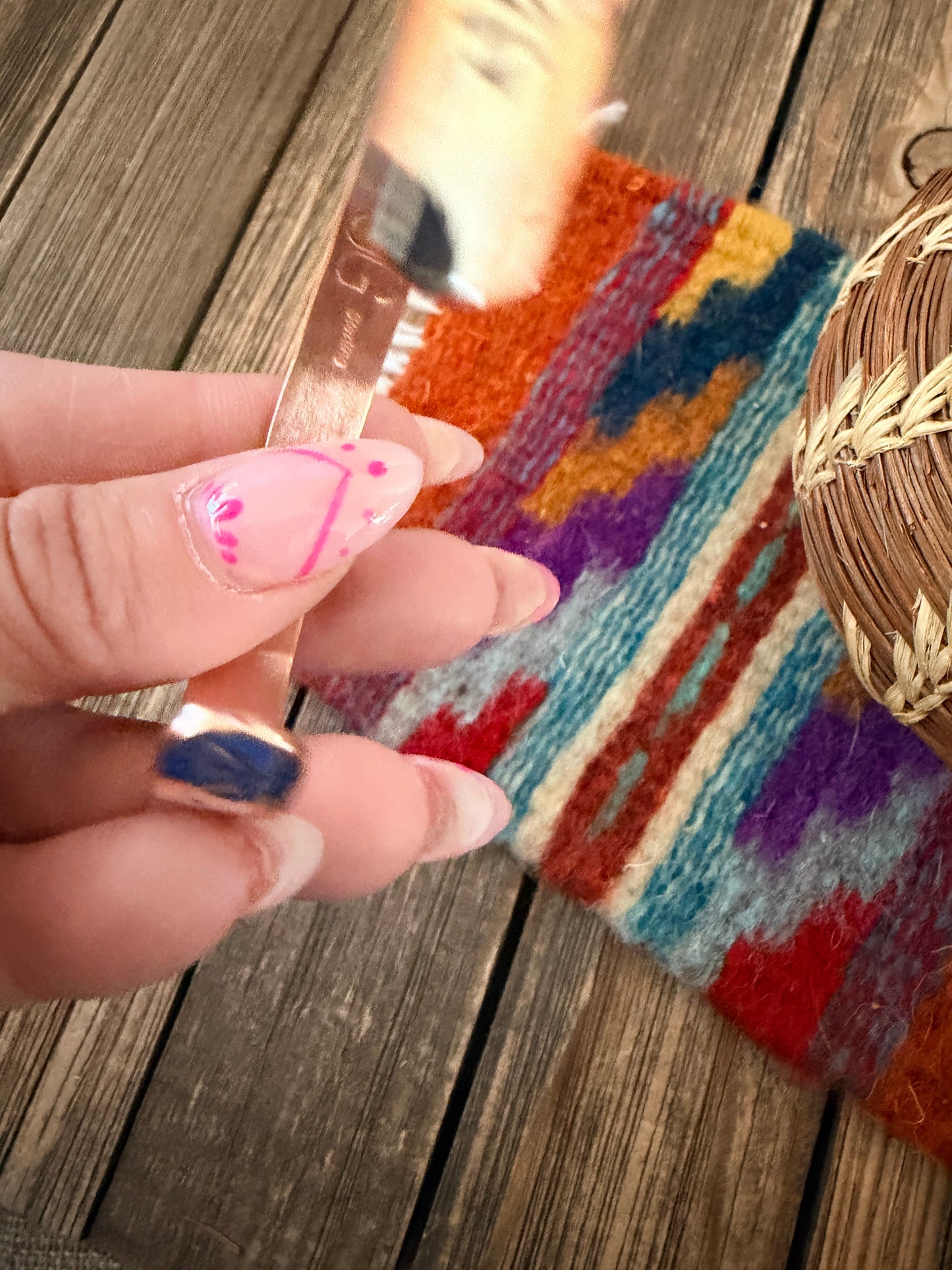 Handcrafted Copper & Sterling Silver Cuff Bracelet