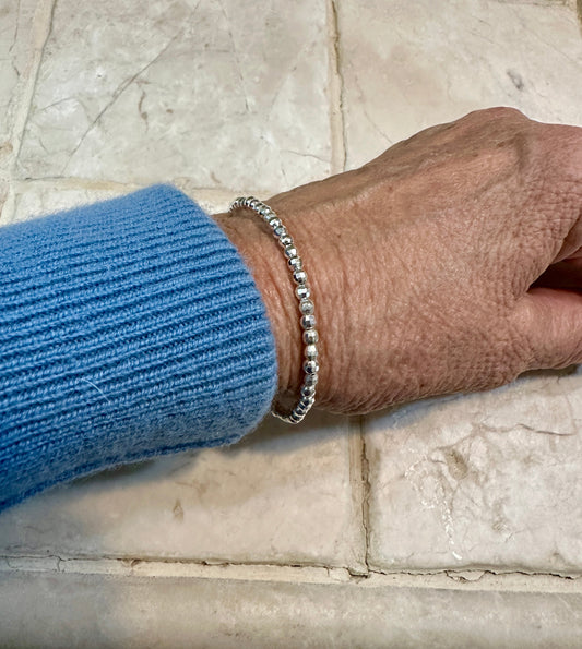 Faceted Beaded Stretch Bracelet