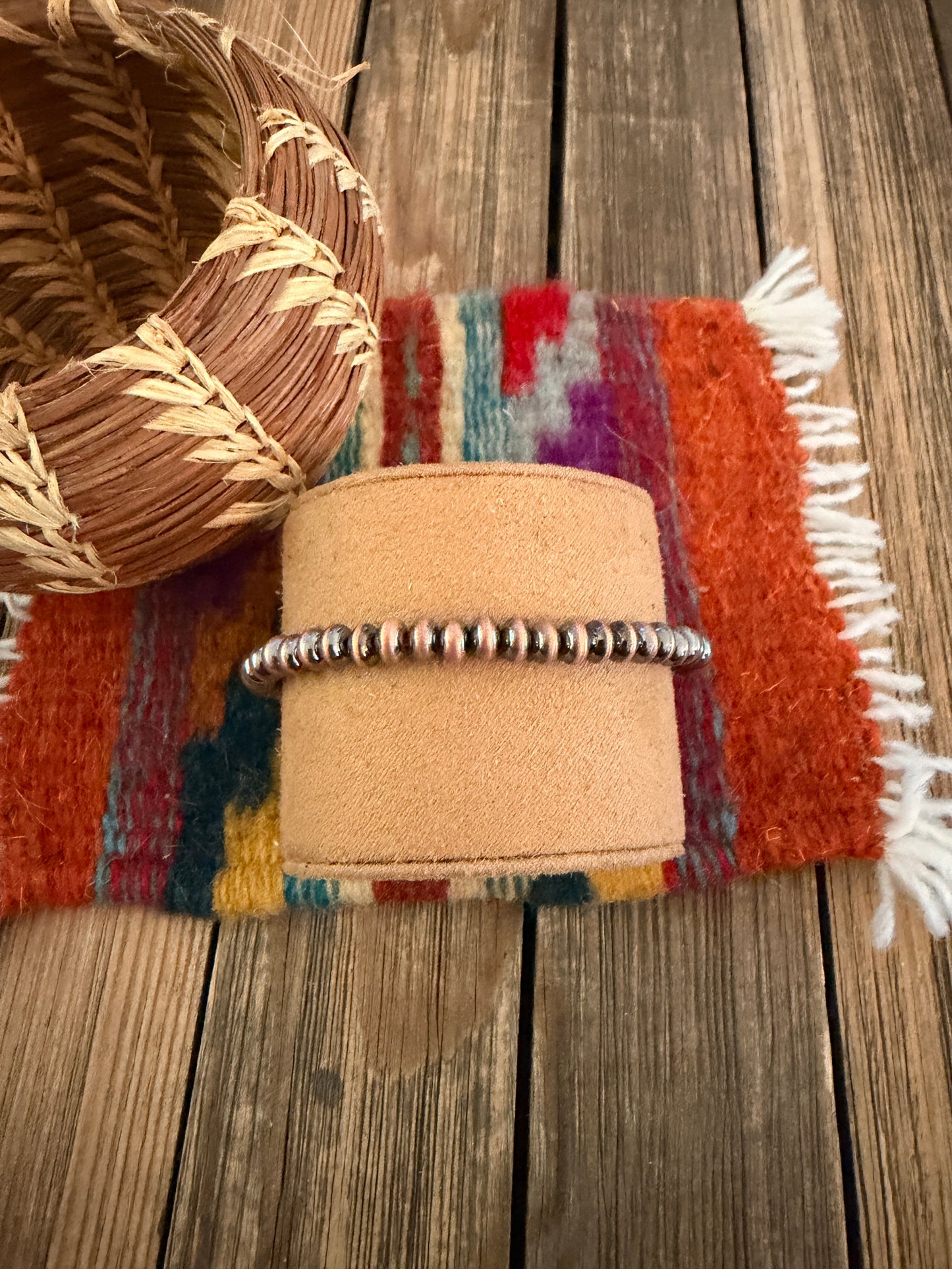Handcrafted Copper Beaded Bracelet