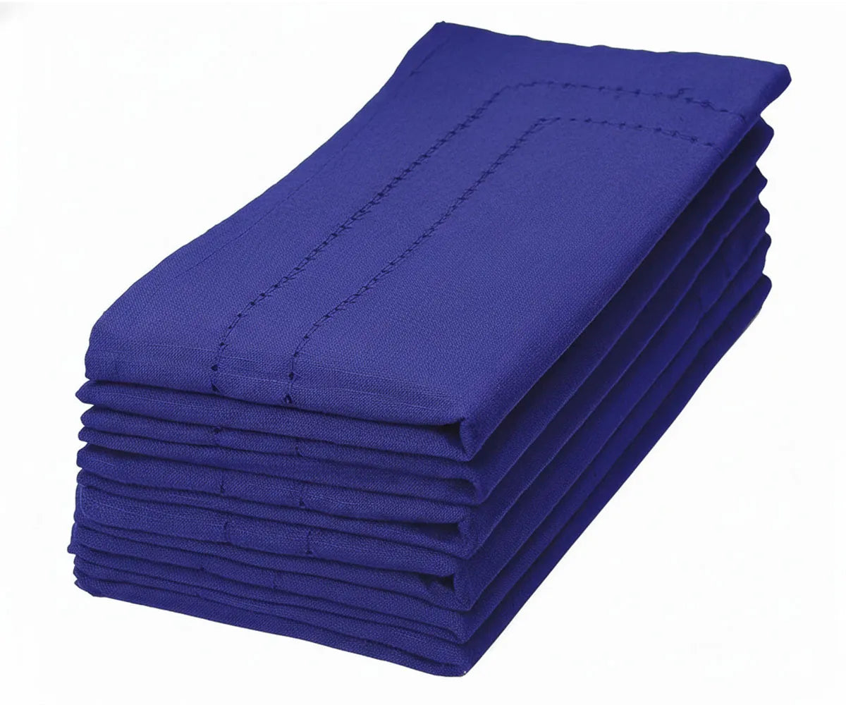 Cloth Dinner Napkins for Wedding Reception - Ivory, Red, Blue, Black, Navy, Green