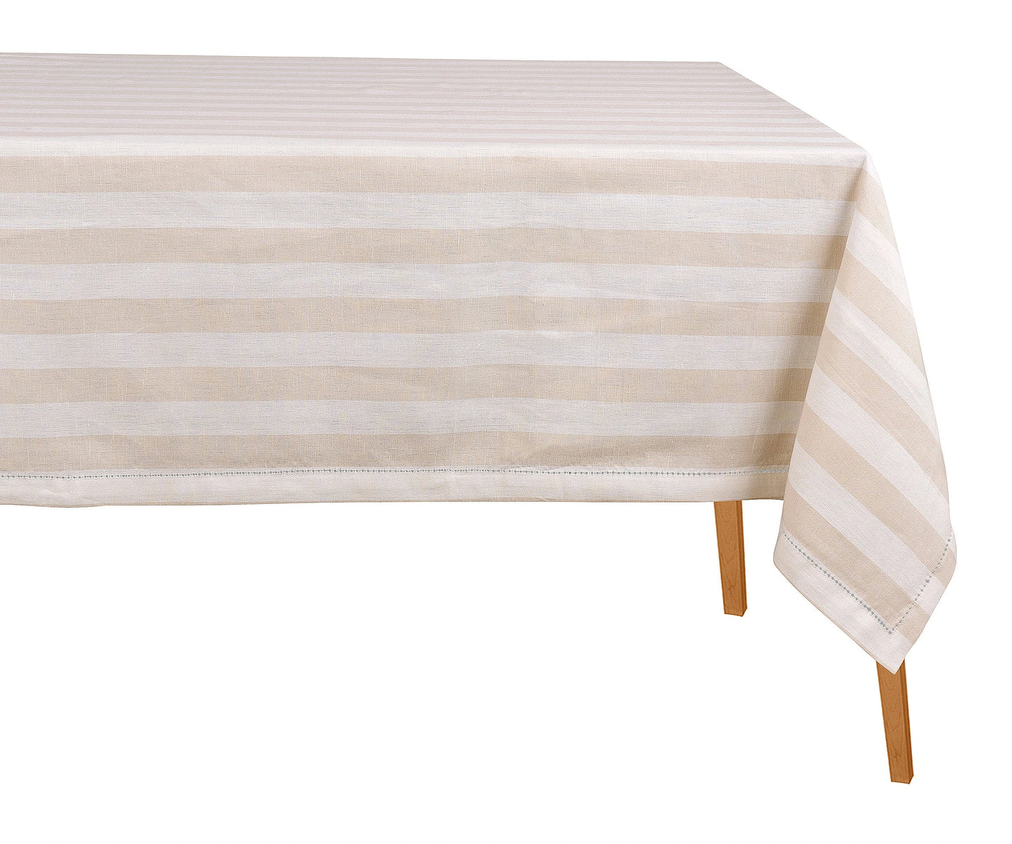 Striped Tablecloth - Beige
