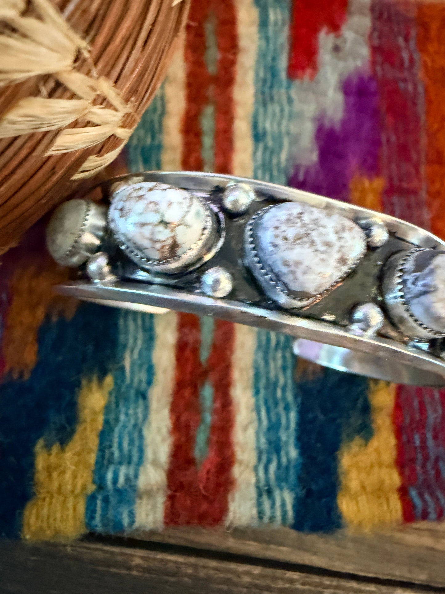 Handcrafted Dry Creek Turquoise & Sterling Silver Cuff Bracelet by Paul Largo