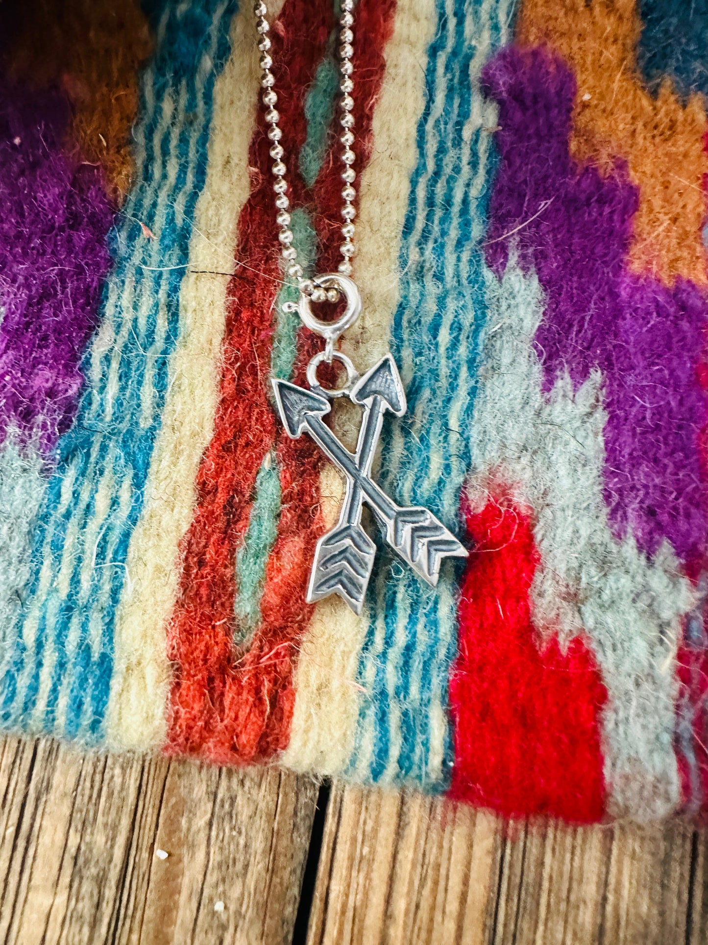 Handcrafted Sterling Silver Arrow Charm