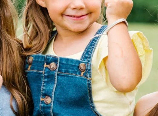 Wonderfully Made Blessed Kid’s Cross Bracelet (Tan)