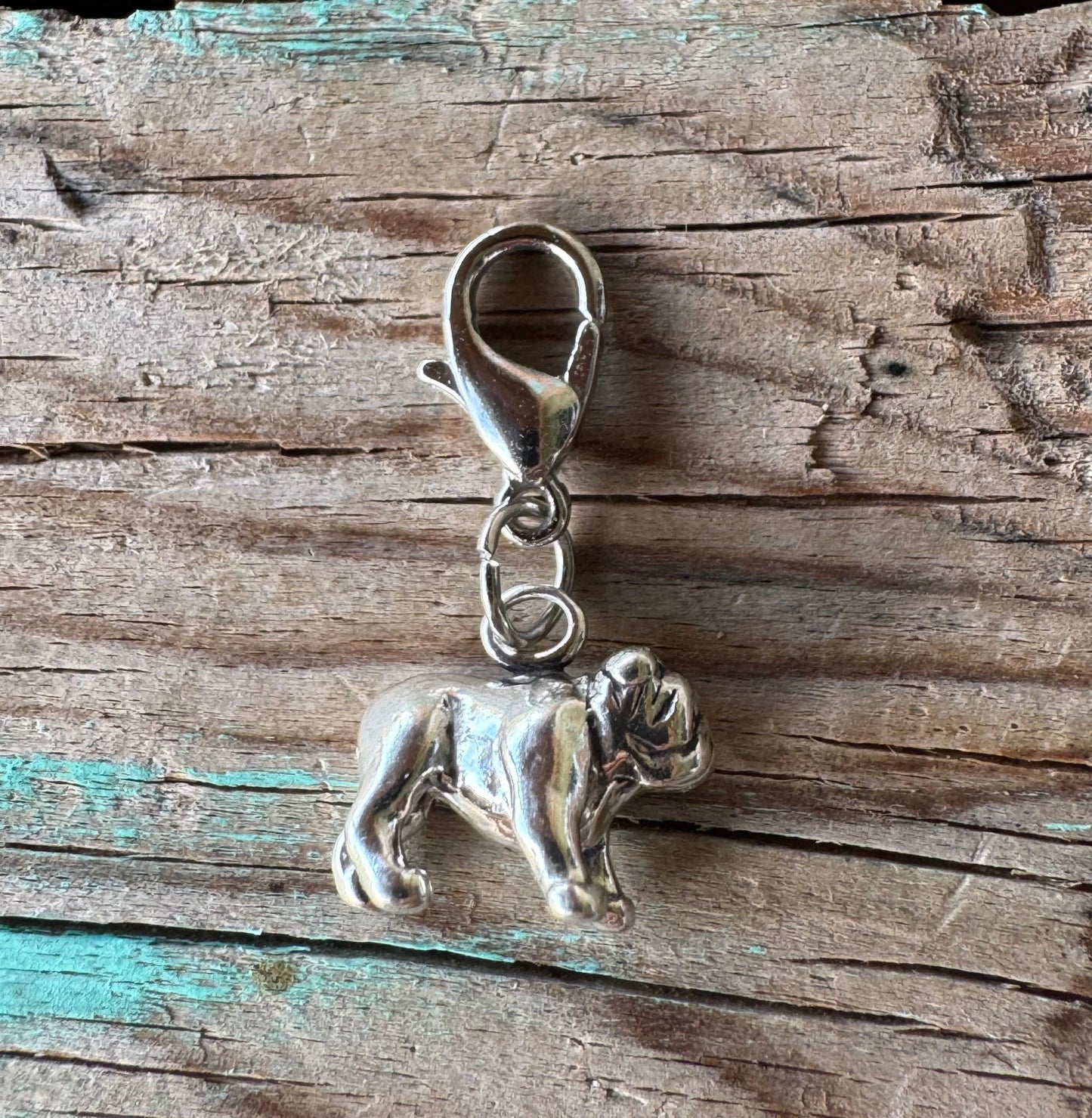 Handcrafted Sterling Silver Bulldog Charm