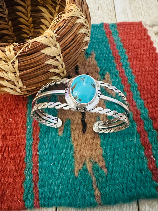 Handcrafted Sterling Silver & Turquoise Cuff Bracelet