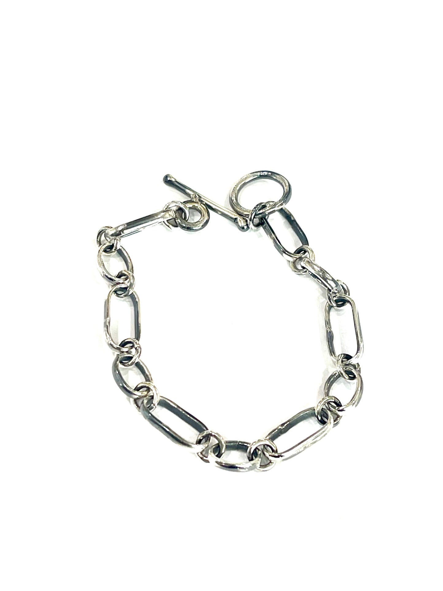 Handmade Beautiful Sterling Silver Link Bracelet 7.5 inch