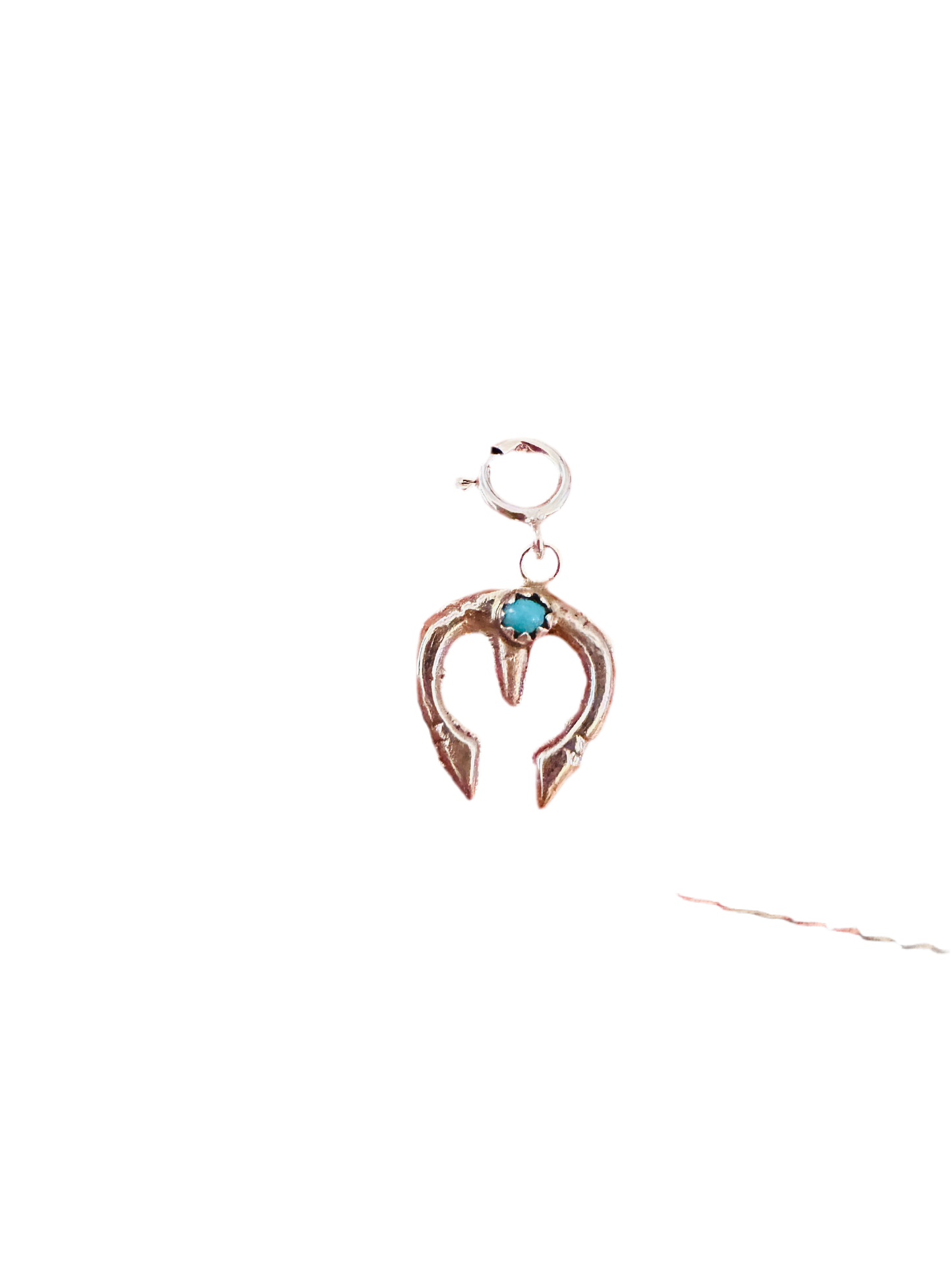 Handcrafted Turquoise & Sterling Silver Naja Charm