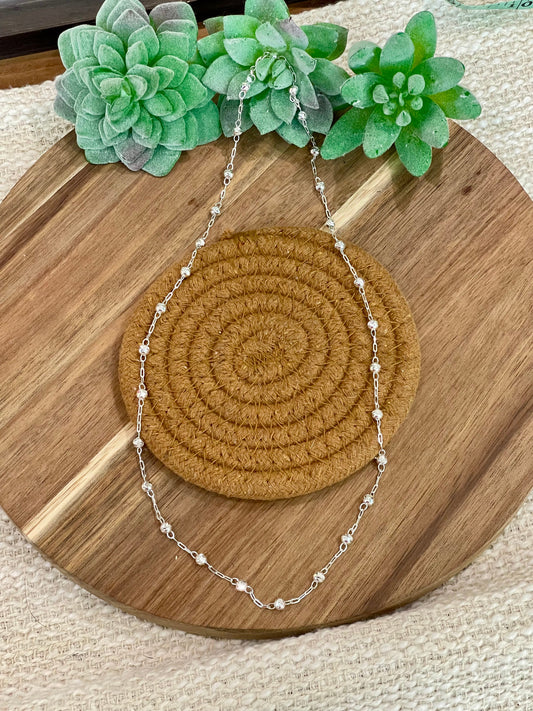 Handmade In Mexico Sterling Silver Chain Necklace