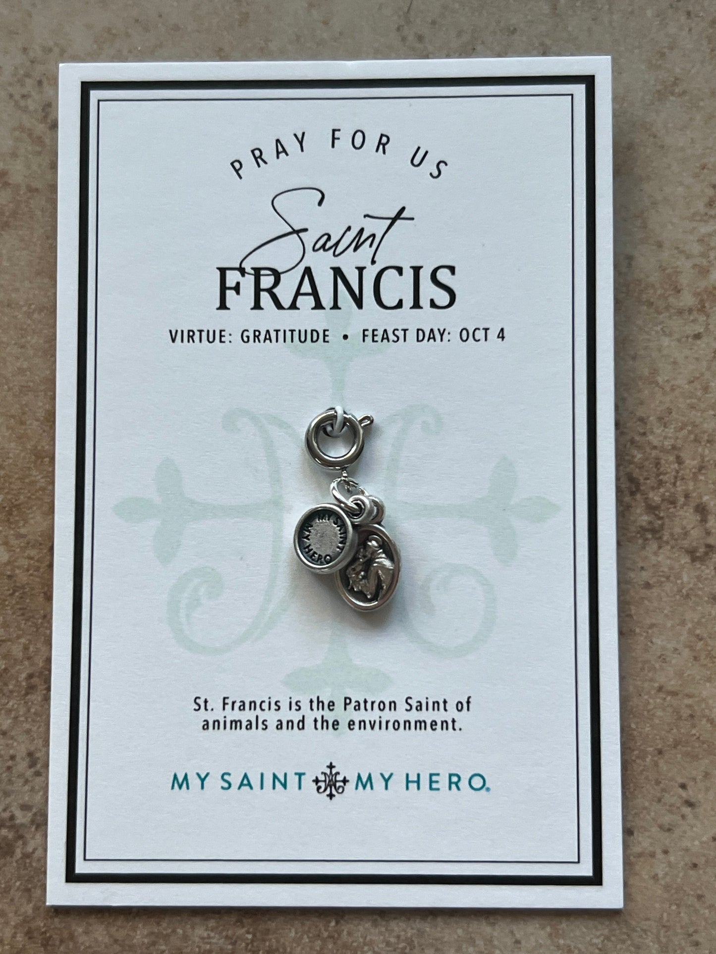 Saint Francis Medal Charm
