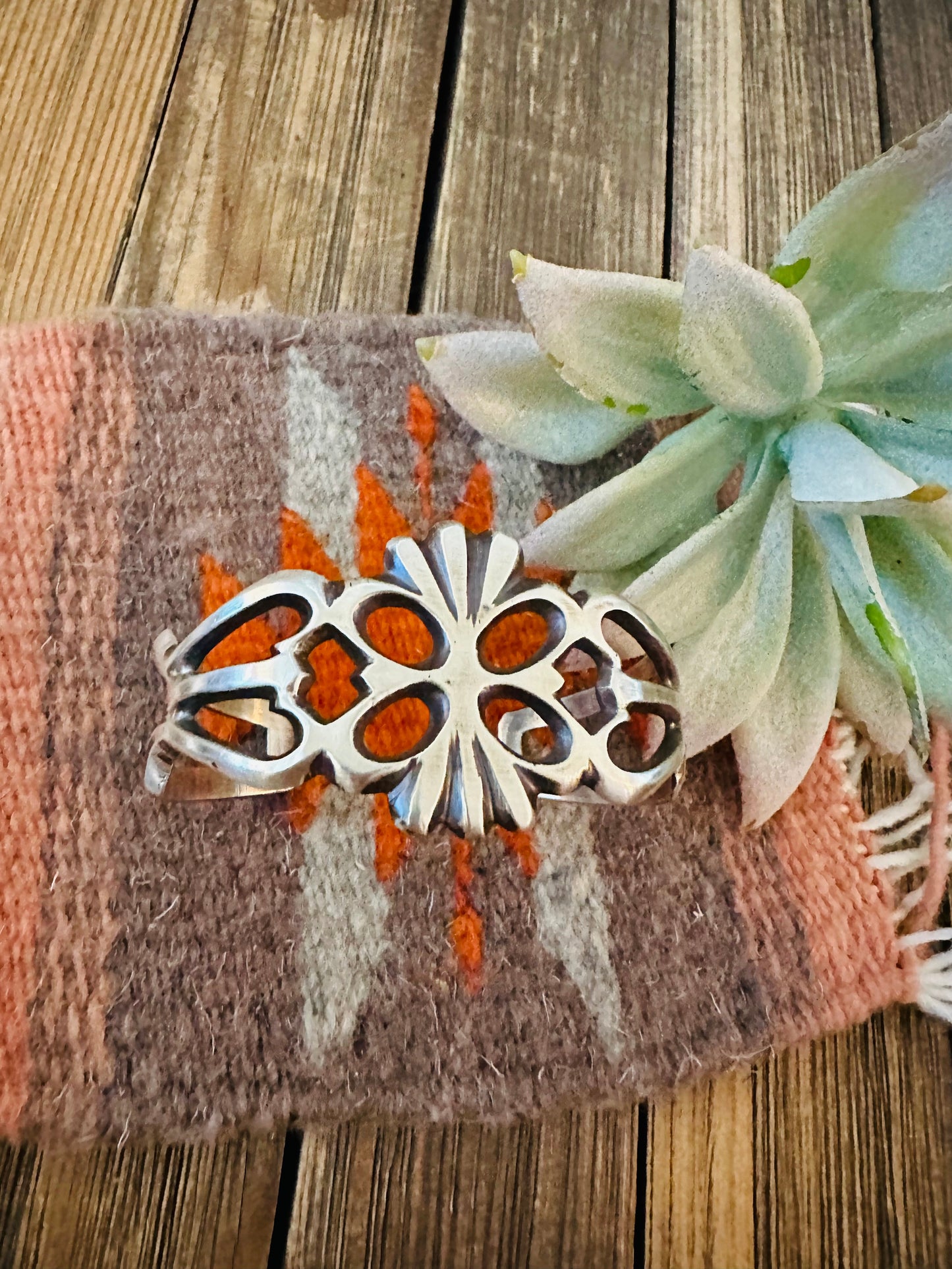 Navajo Sterling Silver Cuff Bracelet